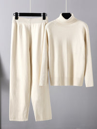 Basic Bae Turtleneck Raglan Sleeve Top and Pants Sweater Set - 1985 the VAULT Boutique