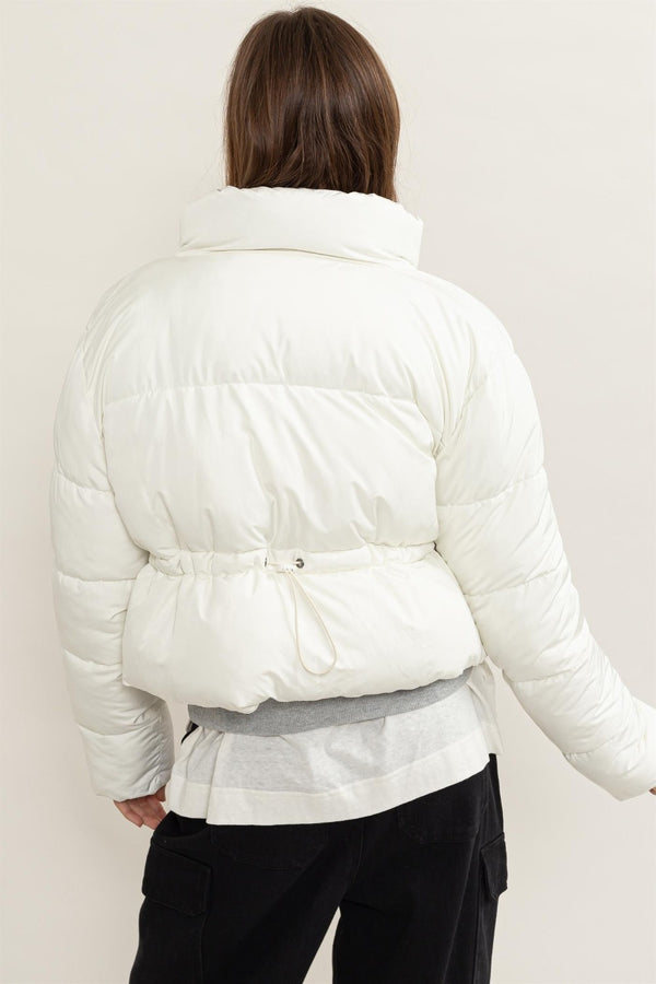 HYFVE Quilted Back Drawstring Puffer Jacket - 1985 the VAULT Boutique