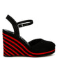 Manifest Dual Tone Wedge Sandals - 1985 the VAULT Boutique
