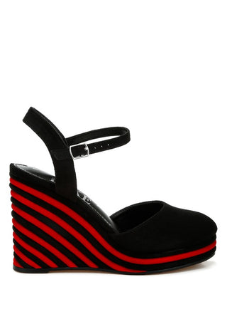 Manifest Dual Tone Wedge Sandals - 1985 the VAULT Boutique