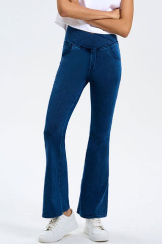 Basic Bae Pocketed Highly Stretchy Bootcut Jeans - 1985 the VAULT Boutique