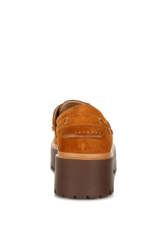 Cuckatoos Chunky Suede Oxford Loafers - 1985 the VAULT Boutique