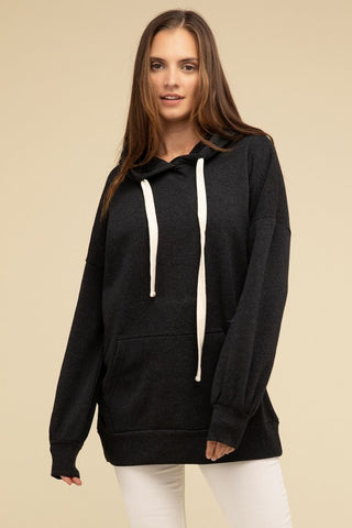 Oversized Hoodie Longline Sweatshirt - 1985 the VAULT Boutique