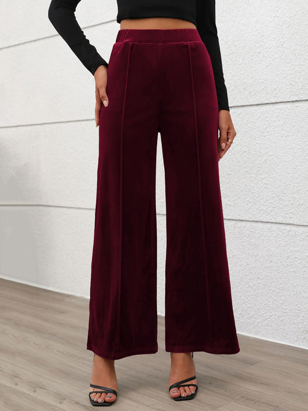 Elastic Waist Wide Leg Pants - 1985 the VAULT Boutique