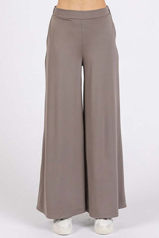 Mittoshop Yoga Air Stretch Elastic Waist Wide Leg Pants - 1985 the VAULT Boutique