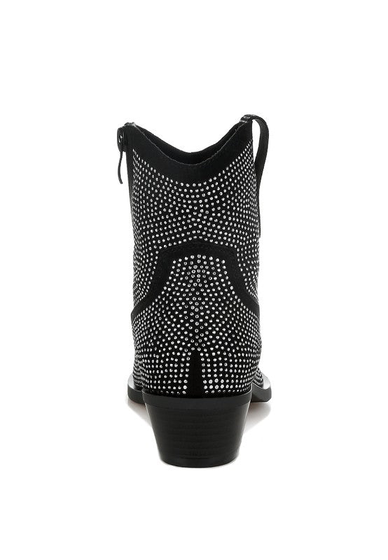 Costello Rhinestones Embellished Cowgirl Boots - 1985 the VAULT Boutique