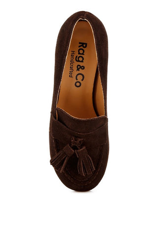 Aloha Tassels Detail Suede Loafers - 1985 the VAULT Boutique