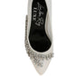 Abatina Satin Diamante Embellished Pumps - 1985 the VAULT Boutique