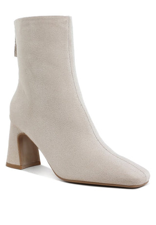 Dimri Square Toe Microfiber Ankle Boots - 1985 the VAULT Boutique