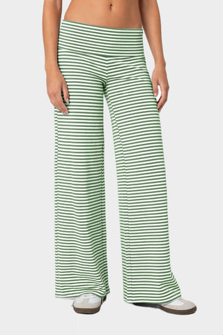 Striped Wide Leg Pants - 1985 the VAULT Boutique