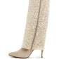 Sin City Sequinned Fold-Over Calf Boots - 1985 the VAULT Boutique