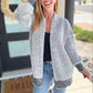 Contrast Trim Knit Cardigan in Four Colors - 1985 the VAULT Boutique