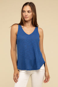 Basic V Neck Sleeveless Cami Top - 1985 the VAULT Boutique