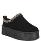 Struter Embroidered Platform Fur Classic Slip-On - 1985 the VAULT Boutique