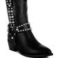 Altair Studded Harness Detail Boots - 1985 the VAULT Boutique