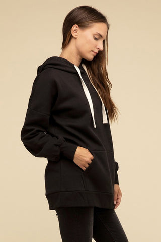 Oversized Hoodie Longline Sweatshirt - 1985 the VAULT Boutique