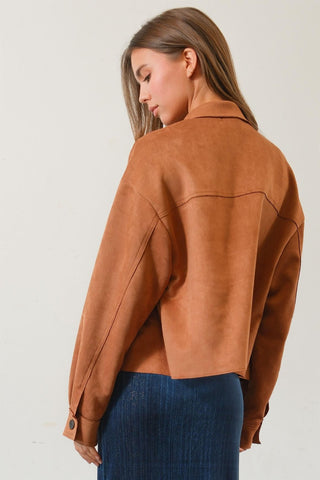 HYFVE Suede Button Down Cropped Jacket - 1985 the VAULT Boutique