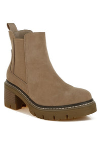 Vostok Suede Chunky Chelsea Boots - 1985 the VAULT Boutique