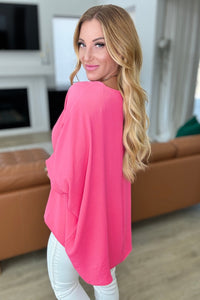 Feels Like Me Dolman Sleeve Top in Bubble Gum Pink - Happily Ever Atchison Shop Co.