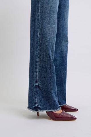 Judy Blue Full Size Raw Hem Mid Rise Jeans - 1985 the VAULT Boutique