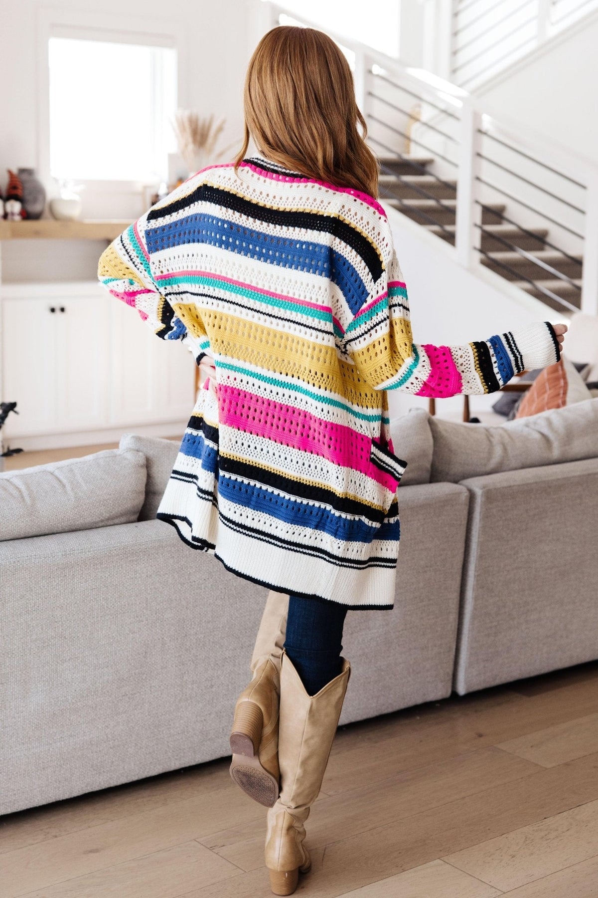 Felt Cute Striped Cardigan - Happily Ever Atchison Shop Co.