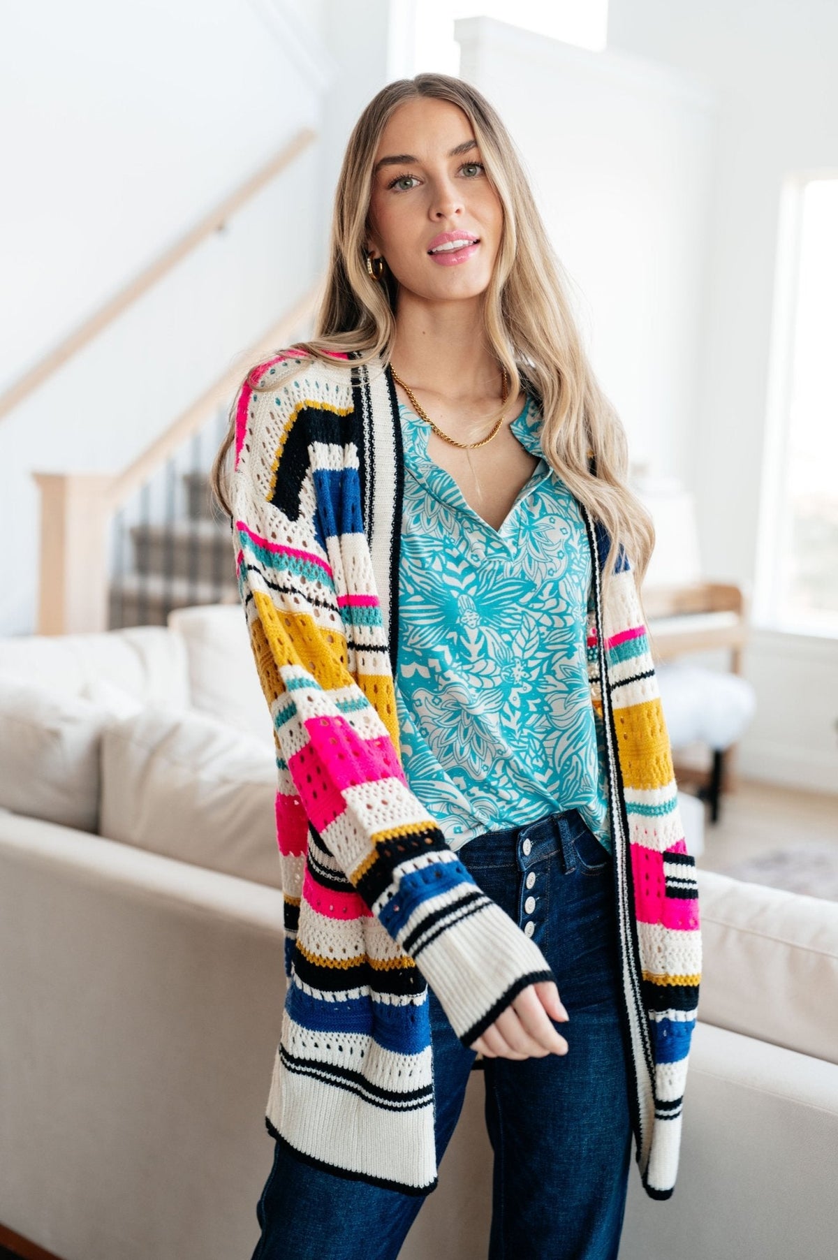 Felt Cute Striped Cardigan - Happily Ever Atchison Shop Co.