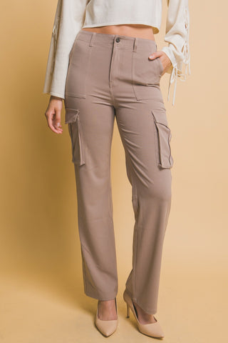 Love Tree High Rise Cargo Pants with Pockets - 1985 the VAULT Boutique