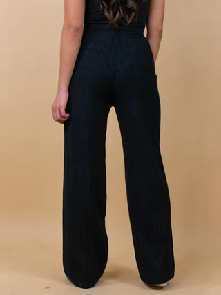 Ribbed Wide Leg Sweater Pants - 1985 the VAULT Boutique