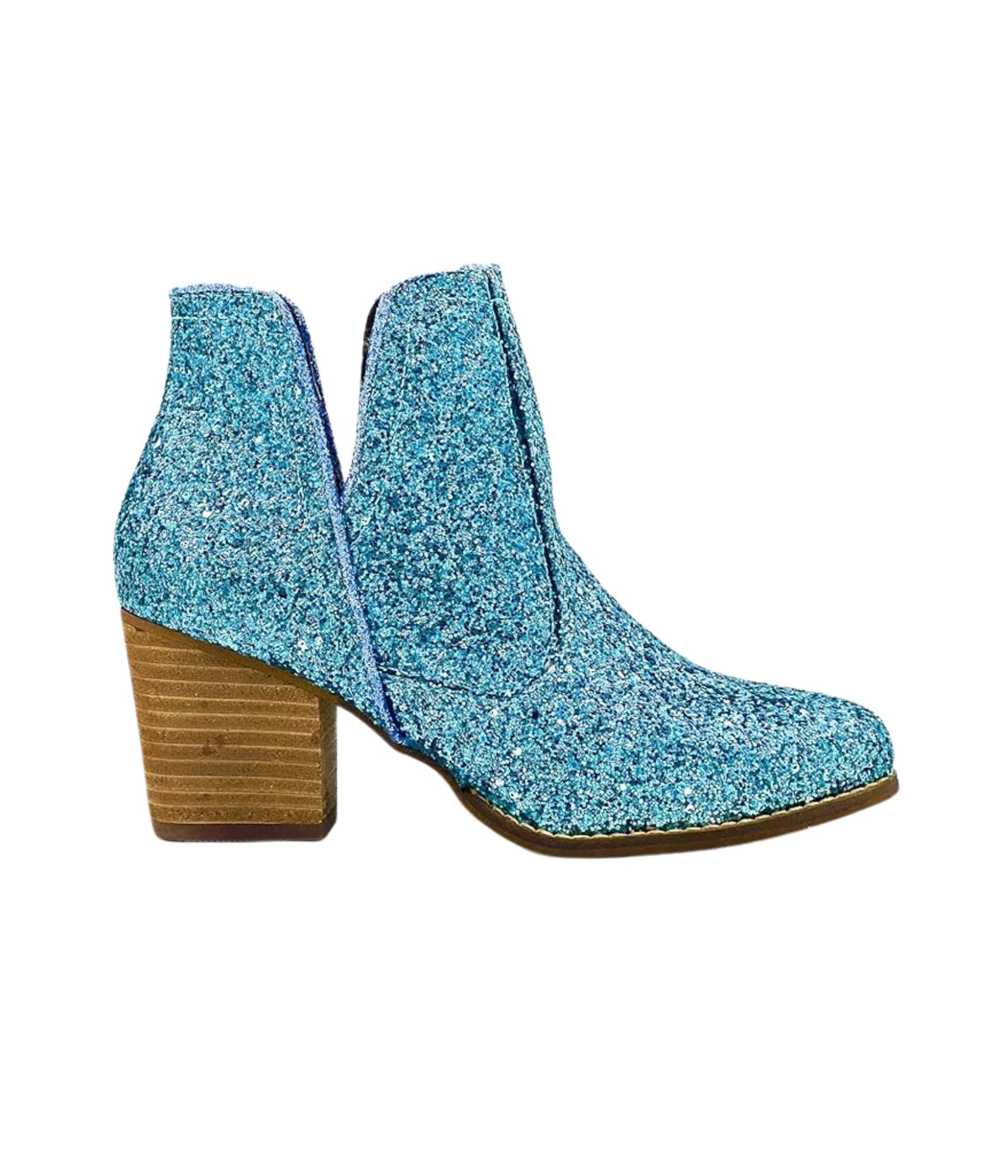 Fiera Booties in Blue - Happily Ever Atchison Shop Co.