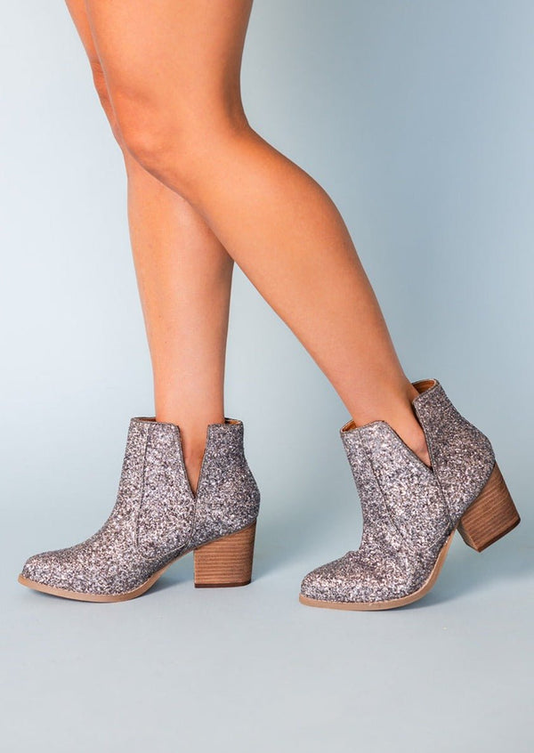 Fiera Booties in Pewter - Happily Ever Atchison Shop Co.