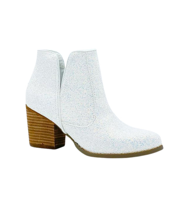 Fiera Booties in White - Happily Ever Atchison Shop Co.