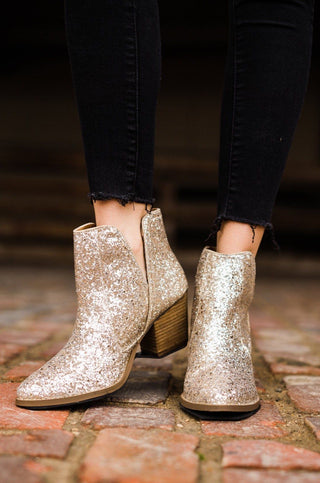 Fiera Booties in Gold - 1985 the VAULT Boutique