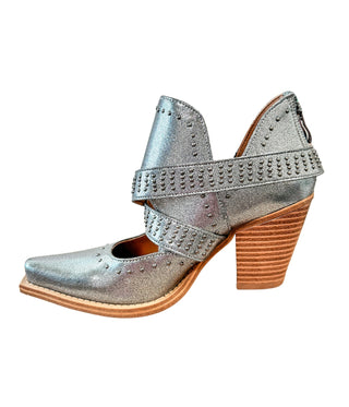 Fiona Ankle Boot in Silver - 1985 the VAULT Boutique