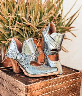 Fiona Ankle Boot in Silver - 1985 the VAULT Boutique