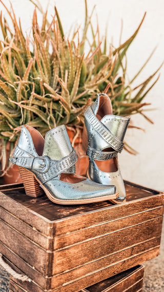 Fiona Ankle Boot in Silver - 1985 the VAULT Boutique