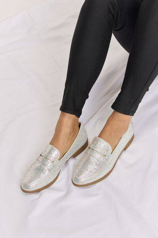 Forever Link Rhinestone Point Toe Loafers - 1985 the VAULT Boutique