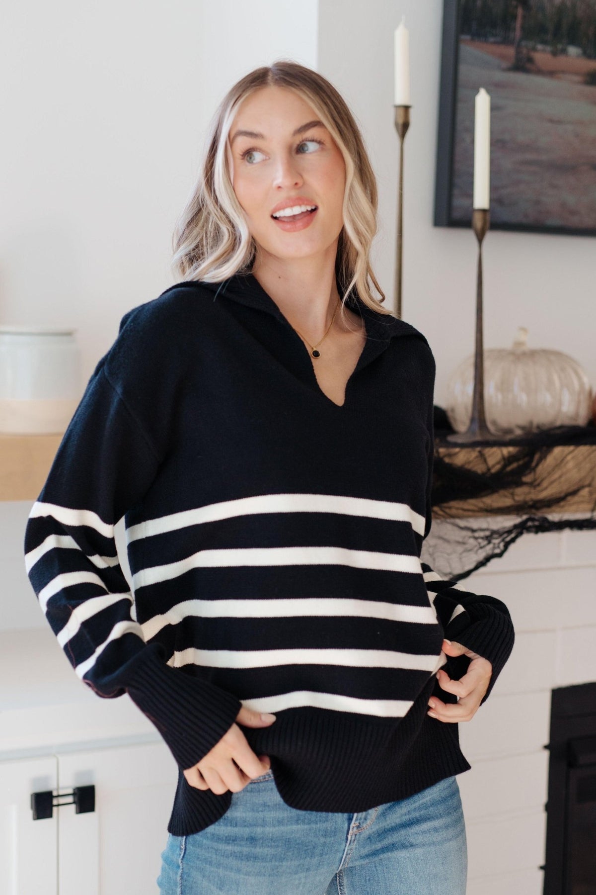 From Here On Out Striped Sweater - Happily Ever Atchison Shop Co.