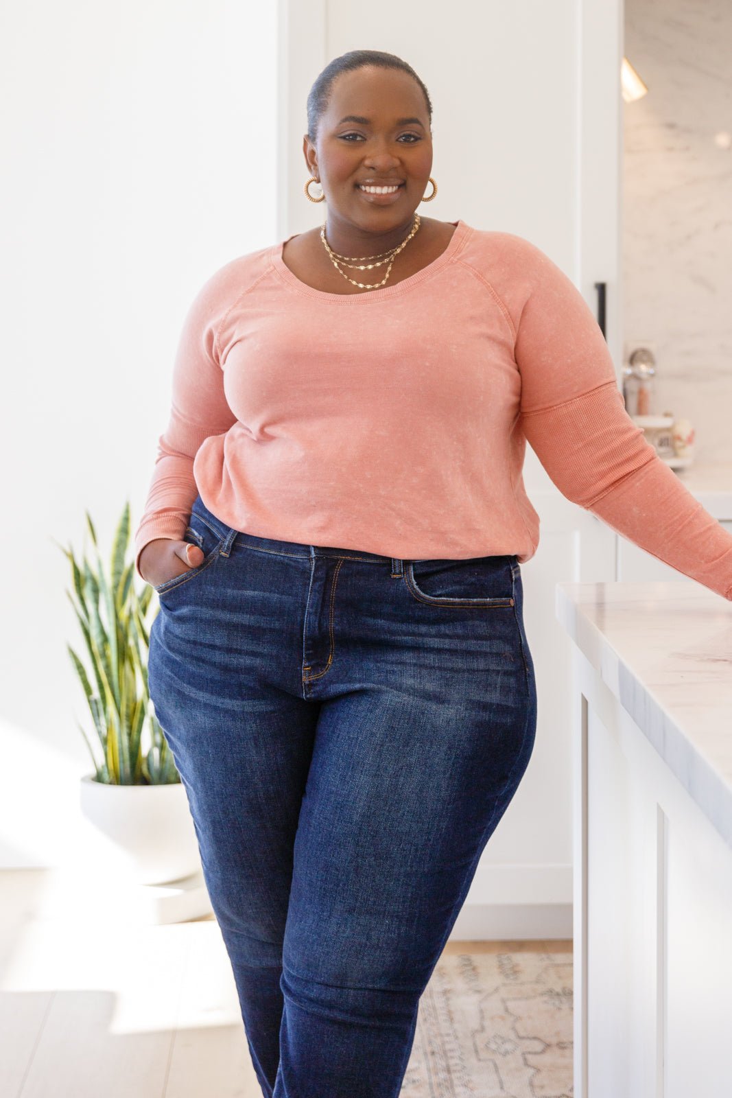 Fun Beginnings Raglan Top In Dusty Mauve - Happily Ever Atchison Shop Co.