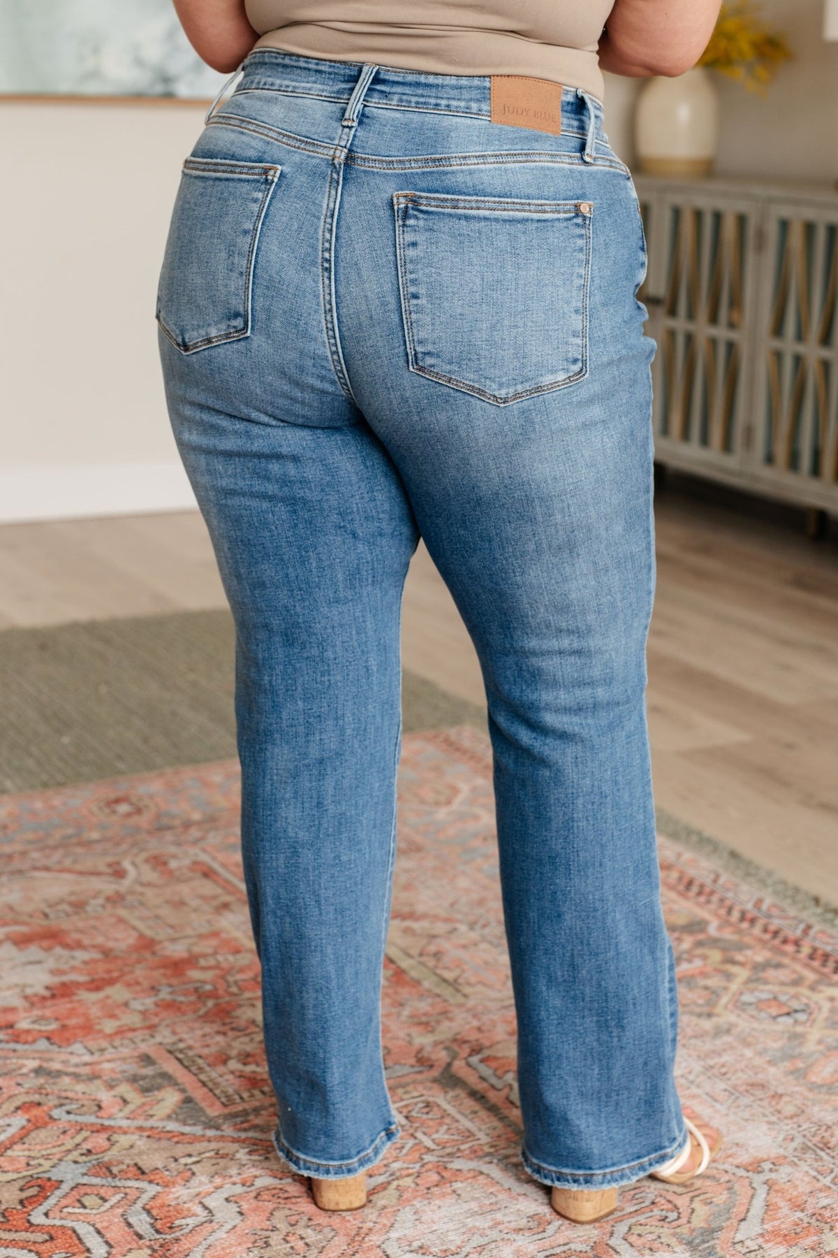 Genevieve Mid Rise Vintage Bootcut Jeans - Happily Ever Atchison Shop Co.