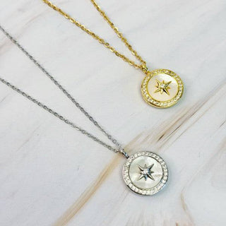 Shine Compass Open Locket Pendant Necklace - 1985 the VAULT Boutique