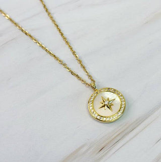 Shine Compass Open Locket Pendant Necklace - 1985 the VAULT Boutique