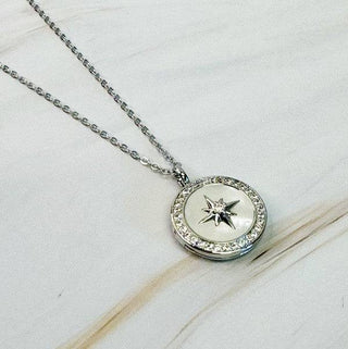 Shine Compass Open Locket Pendant Necklace - 1985 the VAULT Boutique