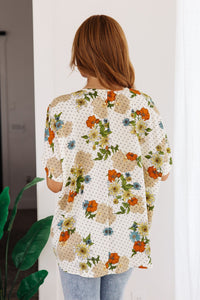 Good Morning Floral V - Neck Blouse - Happily Ever Atchison Shop Co.