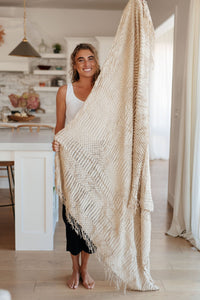 Graham Blanket Single Cuddle Size in Beige - Happily Ever Atchison Shop Co.