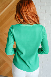 Greensleeves Waffle Knit Henley - Happily Ever Atchison Shop Co.