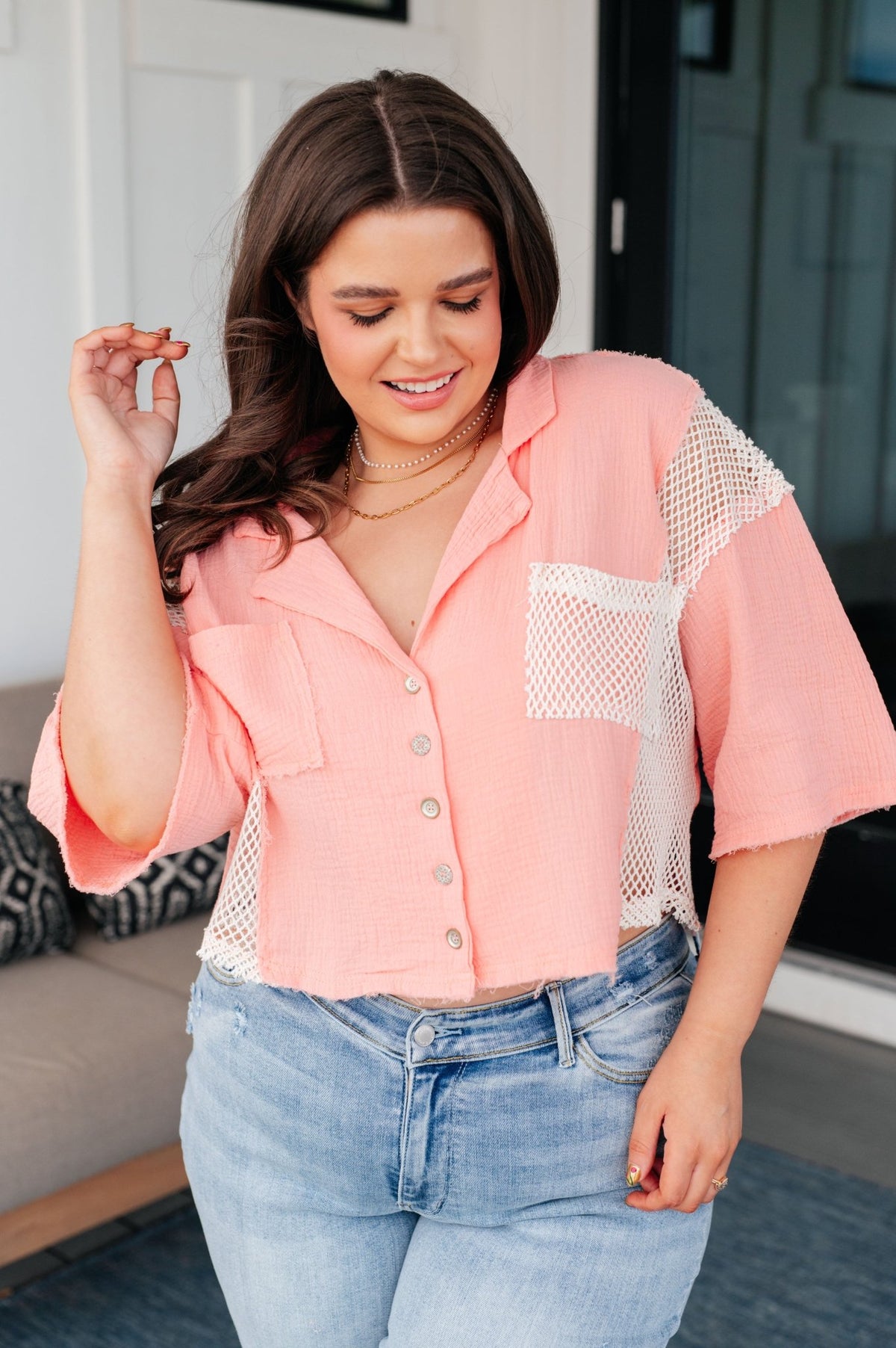 Havana Nights Button Up Top - Happily Ever Atchison Shop Co.