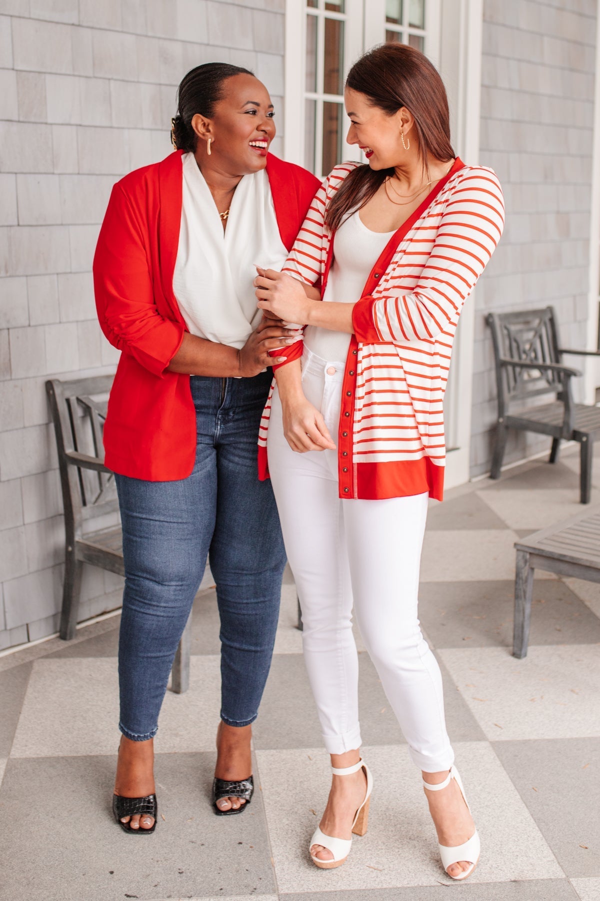 Have You Heard Cardigan in Red - Happily Ever Atchison Shop Co.