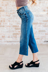 Hayes High Rise Wide Leg Crop Jeans - Happily Ever Atchison Shop Co.