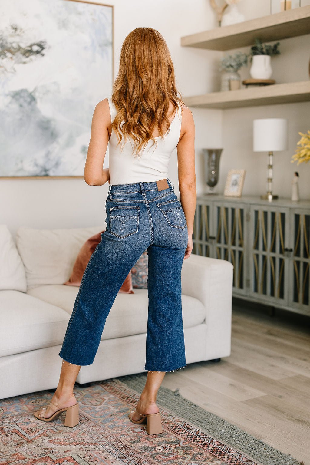 Hayes High Rise Wide Leg Crop Jeans - Happily Ever Atchison Shop Co.