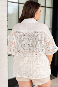 Head in the Clouds Lace Button Down - Happily Ever Atchison Shop Co.